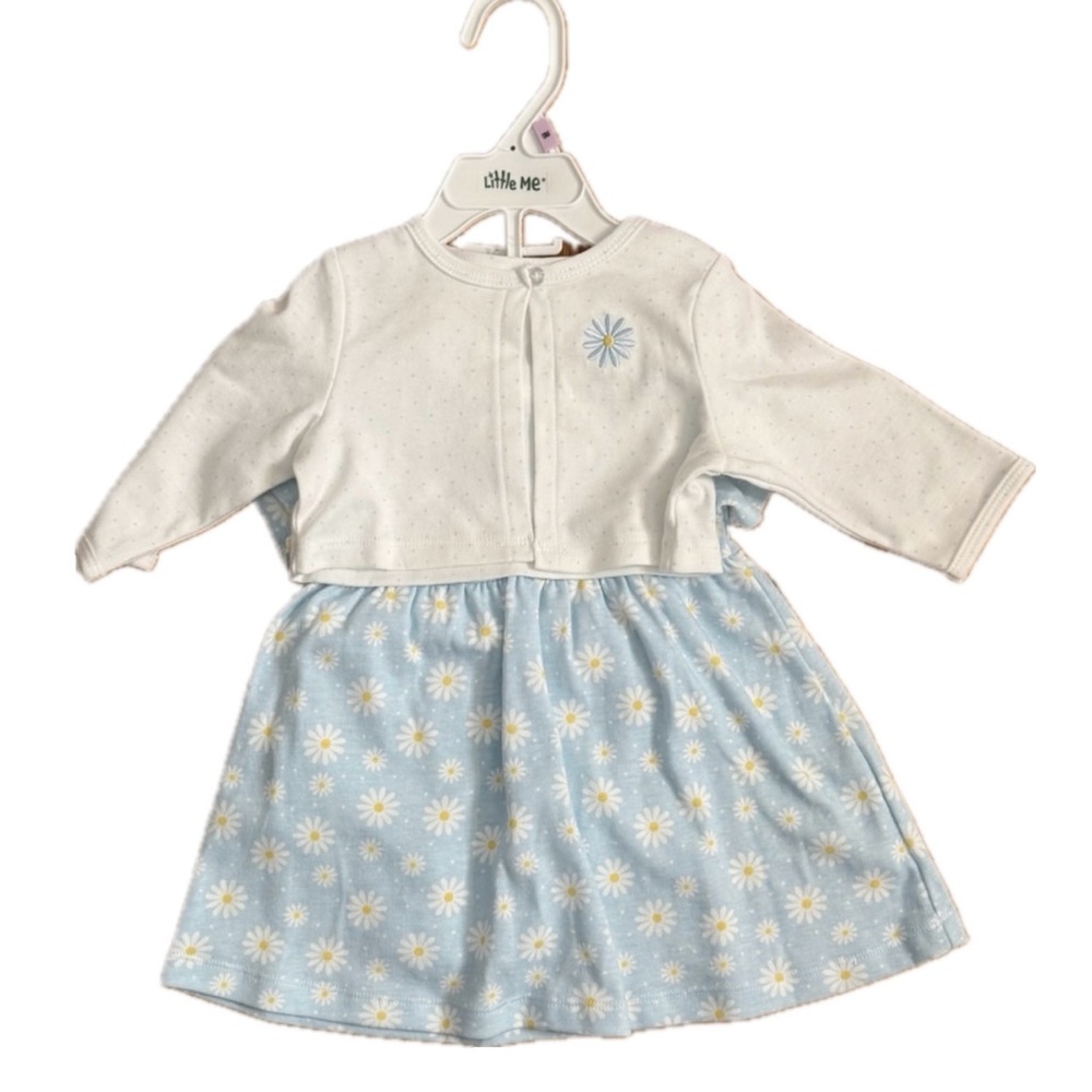 Little Me Baby Girl 3 Piece Dress Set